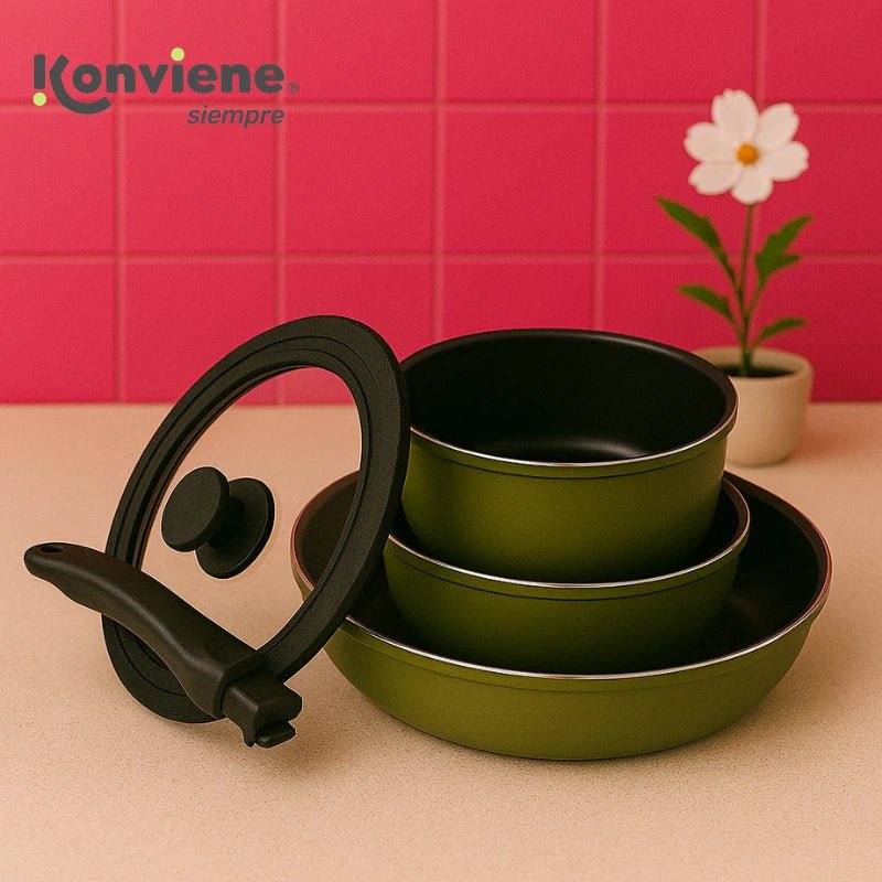 Batería de Cocina 5 Piezas - Konviene