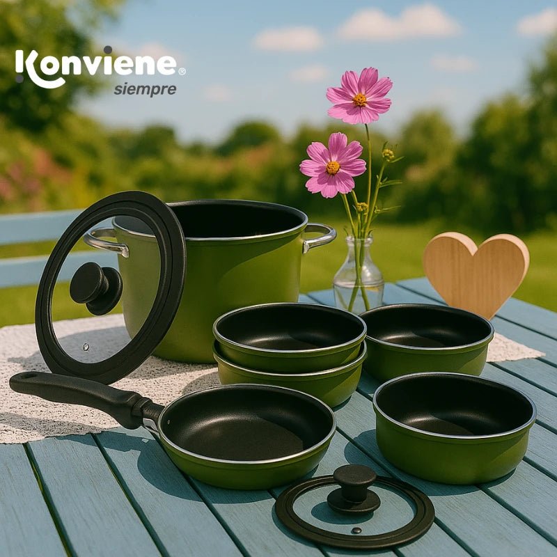 Batería de Cocina 8 Piezas - Konviene