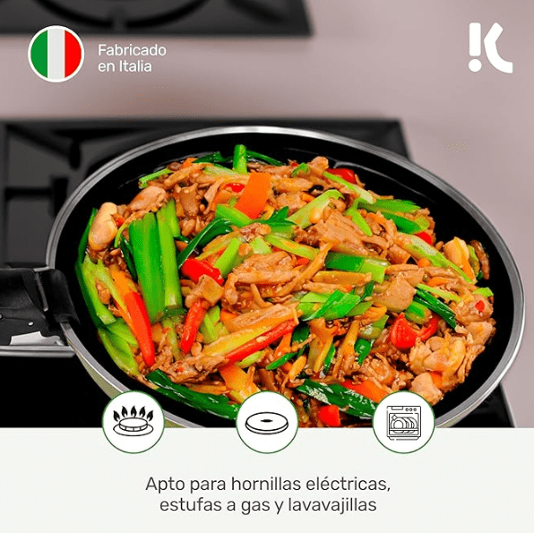 Juego de 5 Sartenes Antiadherentes - Konviene