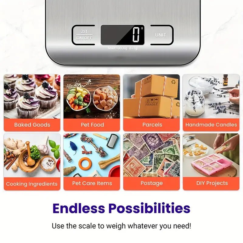 Báscula Digital de Cocina de Alta Precisión 22lb/10kg - 1pc - Konviene