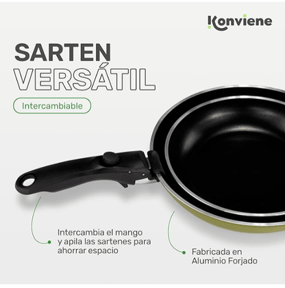Juego de 2 Sartenes Antiadherentes - Konviene